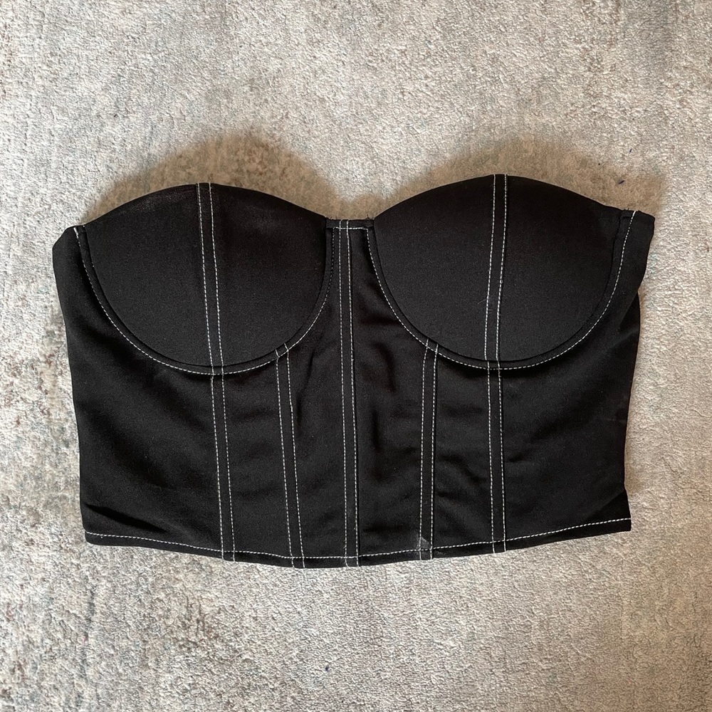 Black Bustier Top